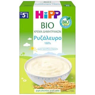 HIPP | Βρεφική Κρέμα Bio Ρυζάλευρο Χωρίς Γάλα 200g
