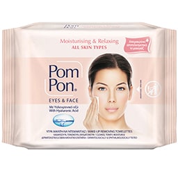 POM PON | Υγρά Μαντηλάκια Ντεμακιγιάζ All Skin Types 20 Tεμάχια