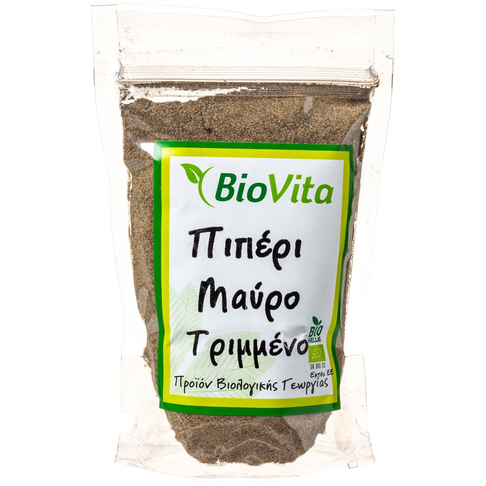 BIOVITA Πιπέρι Μαύρο Τριμμένο Βιολογικό 100g