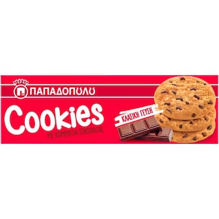 ΠΑΠΑΔΟΠΟΥΛΟΥ | CLASSIC COOKIES | Μπισκότα Κομμάτια Σοκολάτας 180g