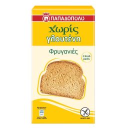 ΠΑΠΑΔΟΠΟΥΛΟΥ | Φρυγανιές Χωρίς Γλουτένη 165g
