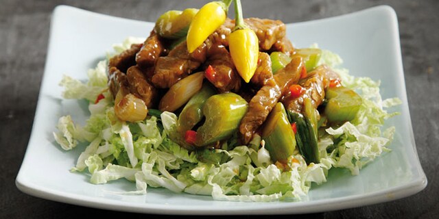 Μοσχάρι Σετσουάν με καυτερή σάλτσα