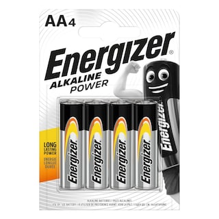 ENERGIZER | Battery Alkaline Power AA 4 Pieces
