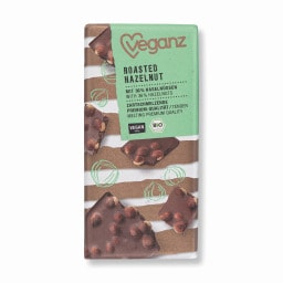 VEGANZ | Σοκολάτα Bio Καβουρδισμένα Φουντούκια 80g