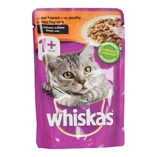 WHISKAS | Γατοτροφή Πουλερικά σε Σάλτσα 100g