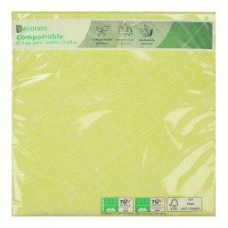 DECORATA | Χαρτοπετσέτες 3 Φύλλα Λαχανί 20 Τεμάχια