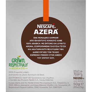 NESCAFE | Καφές Espresso Azera Sticks 20x2.5g