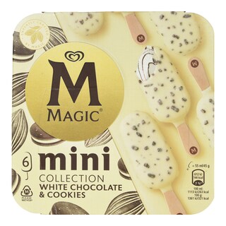 MAGIC | Παγωτό Mini White Chocolate & Cookies 6x45g