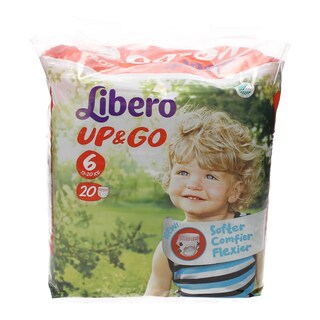 LIBERO | UP & GO | ΠΑΝΕΣ ΒΡΑΚΑΚΙΑ UNISEX 13 - 20 KGR No 6 20 ΤΕΜ