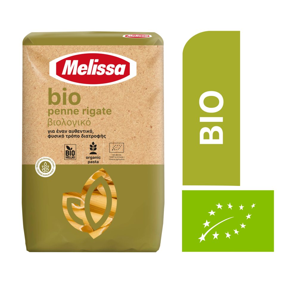 ΜΕΛΙΣΣΑ Πέννες Ριγέ Bio 500g