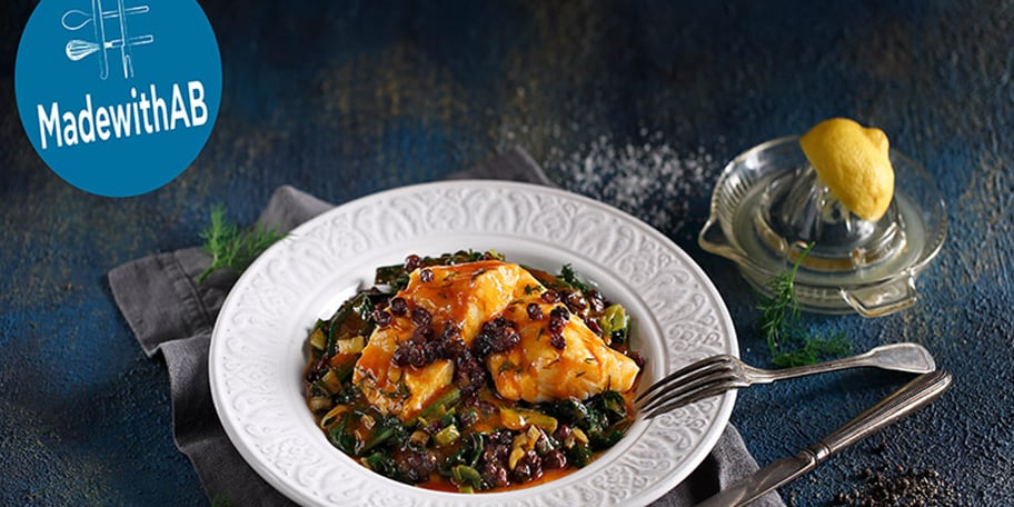 Μπακαλιάρος με σπανάκι από την Κύθνο