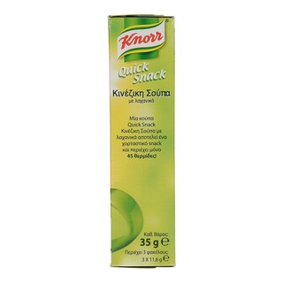 KNORR | QUICK SNACK | ΣΟΥΠΑ ΚΙΝΕΖΙΚΗ ΛΑΧΑΝΙΚΑ 35 GR