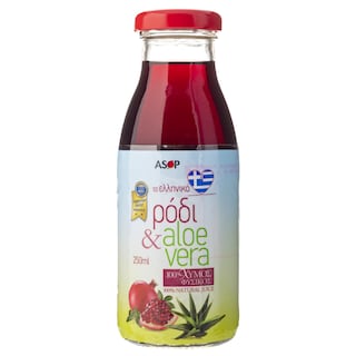 ΑΣΟΠ | Φυσικός Χυμός Ρόδι Αλόη Βέρα 250ml