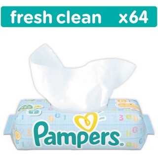 PAMPERS | ΜΩΡΟΜΑΝΤΗΛΑ FRESH CLEAN 64 ΤΕΜ