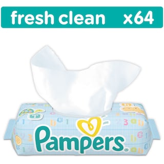 PAMPERS | ΜΩΡΟΜΑΝΤΗΛΑ FRESH CLEAN 64 ΤΕΜ