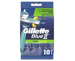 GILLETTE | BLUE II PLUS SLALOM | Ξυριστική Μηχανή Μιας Χρήσης Plus Slalom 10 Τεμάχια