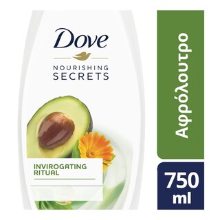 DOVE | ΑΦΡΟΛΟΥΤΡΟ ΜΕ ΑΒΟΚΑΝΤΟ ΚΑΙ ΚΑΛΕΝΤΟΥΛΑ INVIGORATIN AVOCADO 750ML