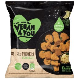 VEGAN4YOU | Φυτικές Μπουκιές Παναρισμένες Vegan Nuggets 300g