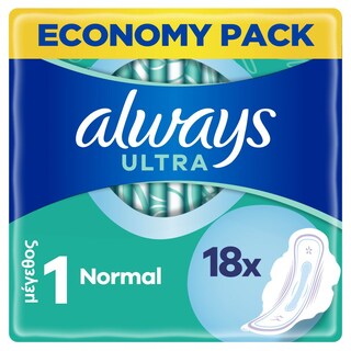 ALWAYS | Σερβιέτες Ultra Normal Plus Duo 18 Τεμάχια