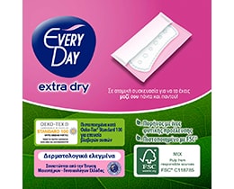 EVERY DAY | Panty Liners Normal Extra Dry 20 Pieces