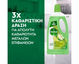 DETTOL | Πολυκαθαριστικό Μεγάλων Επιφανειών Αντιβακτηριδιακό Πράσινο Μήλο 1lt