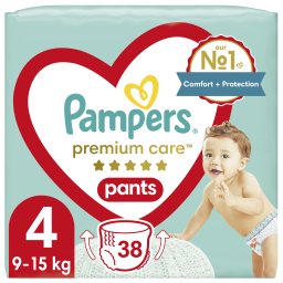 Πάνες βρακάκι Μωρού Premium Pants Νο4 9-15kg 38 Τεμάχια