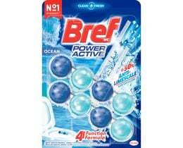 BREF | Μπλοκ Τουαλέτας WC Power Activ Ocean Breeze 2x50g