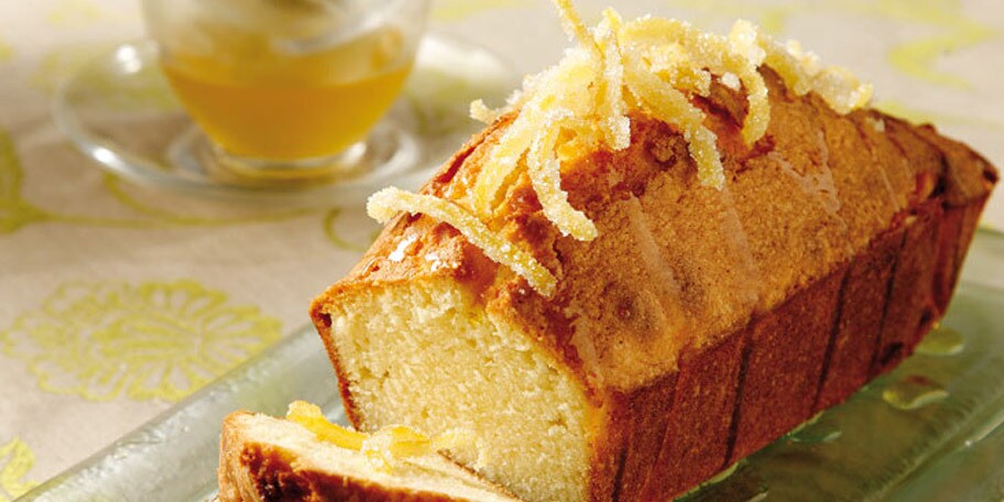 Κέικ λεμονιού με σιρόπι από πράσινο τσάι