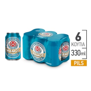 ΜΑΜΟΣ | Μπύρα Pilsner Κουτί 6x330ml