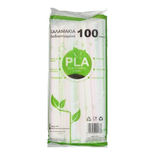 - | Καλαμάκια Βιοδιασπώμενα 100 Τεμάχια