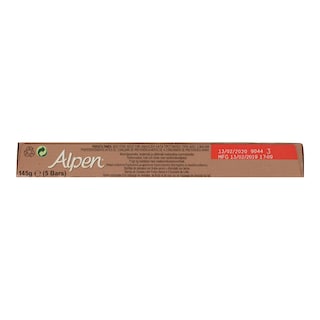 ALPEN | Μπάρες Δημητριακών Φρούτα Ξηροί Καρποί Σοκολάτα 5x29gr