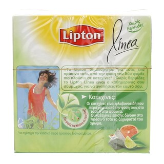 LIPTON | LINEA | ΤΣΑΪ ΠΡΑΣΙΝΟ ΚΑΙ ΕΣΠΕΡΙΔΟΕΙΔΗ 20 ΦΑΚΕΛΑ Χ 2,3 GR