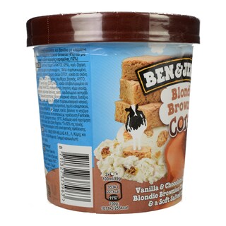 BEN & JERRY'S | Παγωτό Blondie Brownie Core 465 ml