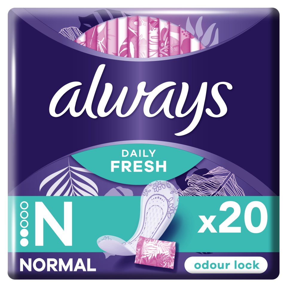 ALWAYS Σερβιετάκια Dailies Singles Normal 20 Τεμάχια