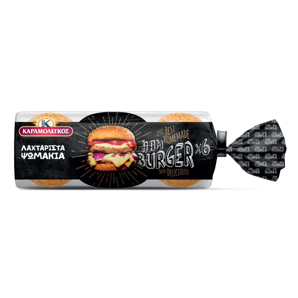 ΚΑΡΑΜΟΛΕΓΚΟΣ Ψωμάκια Hamburger 480g