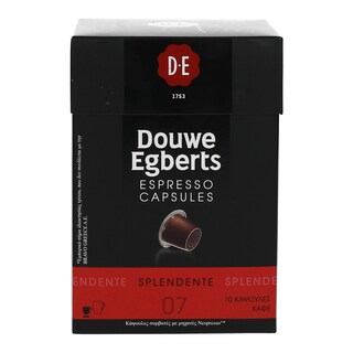 DOUWE EGBERTS | ΚΑΦΕΣ ΕΣΠΡΕΣΟ SPLENDENTE ΚΑΨΟΥΛΕΣ ΣΥΜΒΑΤΕΣ ΜΕ ΤΗ  NESPRESSO 52 GR