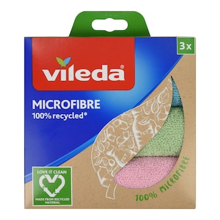 VILEDA | Πετσέτα Μικροϊνών Γενικής Χρήσης Recycled 3 Τεμάχια