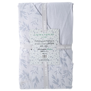 LAURA ASHLEY | Παπλωματοθήκη Διπλή Βαμβακερή Γκρι 1 Τεμάχιο