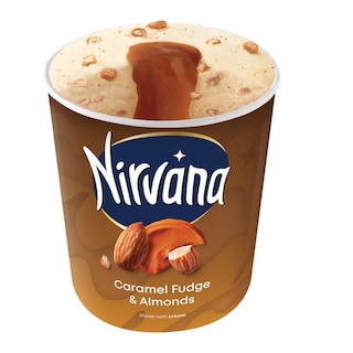 NIRVANA | Παγωτό Caramel Fudge Bourbon Vanilla 348g