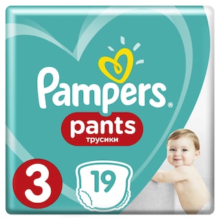 PAMPERS | Πάνες Βρακάκι Μωρού Pants Νο3 6-11kg 19 Τεμάχια