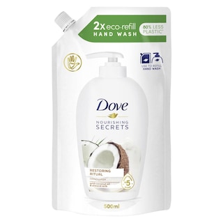 DOVE | Κρεμοσάπουνο Καρύδα & Γάλα Αμυγδάλου Ανταλλακτικό 500ml