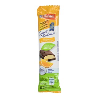 SWEET & BALANCE | Σοκολάτα Πορτοκάλι Στέβια 40gr
