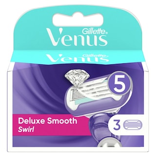 GILLETTE | Venus Delux Smooth Swirl Replacement Blades 3 Pieces
