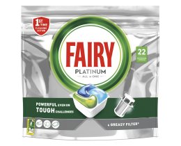 FAIRY | Κάψουλες Πλυντηρίου Πιάτων All in 1 Platinum 22 Τεμάχια