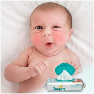 PAMPERS | NEW BABY SENSITIVE | ΜΩΡΟΜΑΝΤΗΛΑ SENSITIVE 56 ΤΕΜ