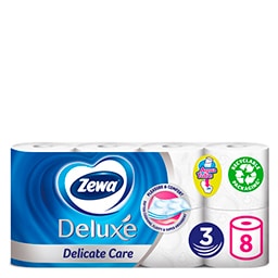 Χαρτί Υγείας Delicate Care 3 Φύλλα 8 Τεμάχια