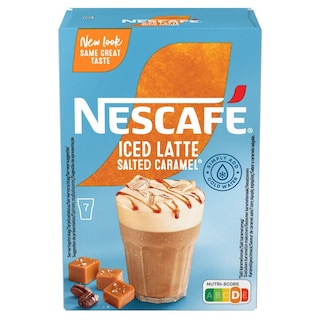 NESCAFE | GOLD | Στιγμιαίος Καφές Iced Latte Salted Caramel 7x14.5g