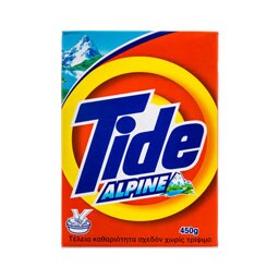 TIDE | Απορρυπαντικό Ρούχων Σκόνη Alpine 450g