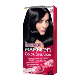 COLOR SENSATION | ΒΑΦΗ ΜΑΛΛΙΩΝ ΣΕΤ 1.0 ΜΑΥΡΟ 60 ML