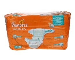 PAMPERS | SIMPLY DRY | ΠΑΝΕΣ ΜΩΡΟΥ MIDI 4 - 9 KGR No 3 45 ΤΕΜ
